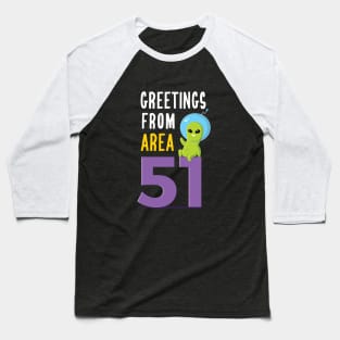 Greetings From Area 51 Baseball T-Shirt